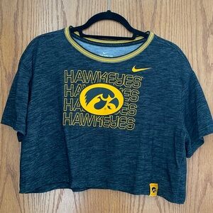 Nike Iowa Hawkeye Cropped T-Shirt